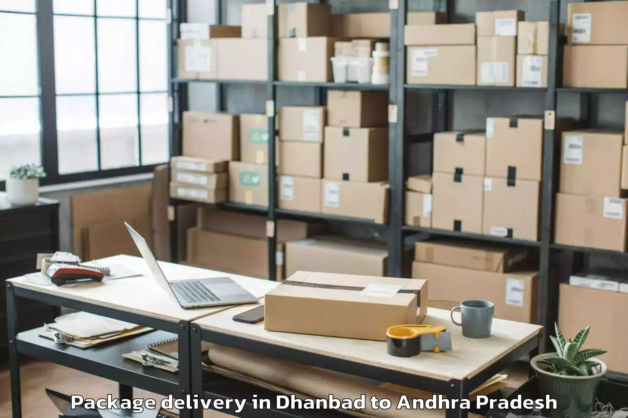 Trusted Dhanbad to Gollaprollu Package Delivery